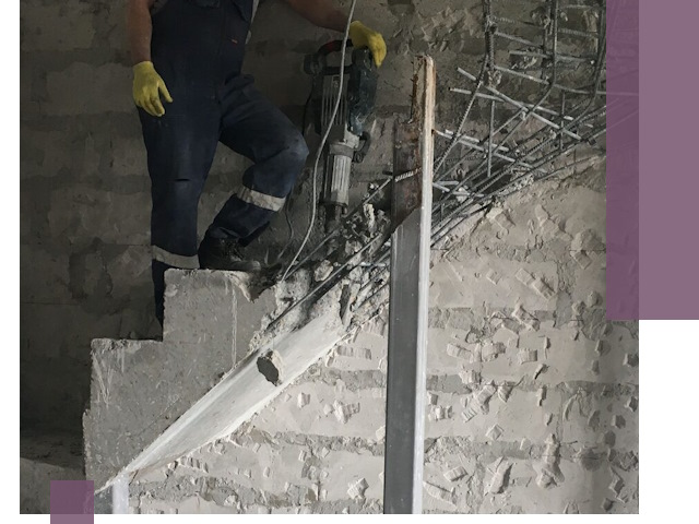 Демонтаж металлических и бетонных лестниц в Новотроицке