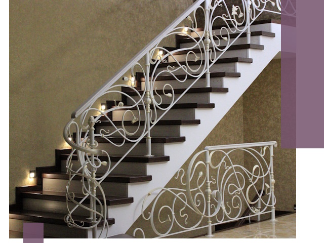 Кованые лестницы под ключ в Новотроицке — изготовление и монтаж
