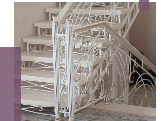 Изготовление кованых лестниц на заказ в Новотроицке от 88978 руб. | ПРОЛЁТ-Нвт