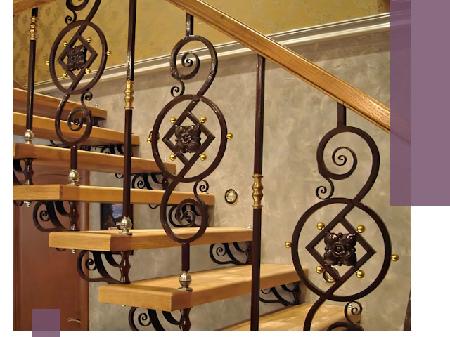 Изготовление кованых лестниц под ключ в Новотроицке