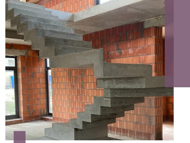 Изготовление бетонных лестниц под ключ в Новотроицке