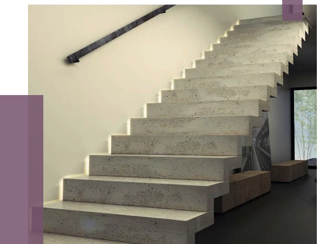 Облицовка бетонных лестниц в Новотроицке от 4711 руб/м2