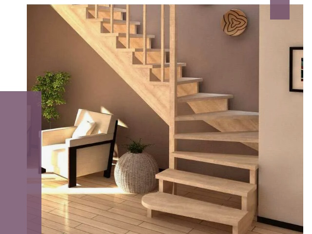 Изготовление Г-образных лестниц в Новотроицке от 19366 руб. 