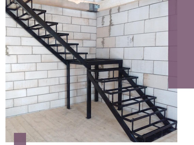 Лестницы на металлокаркасе под ключ в Новотроицке — изготовление и монтаж