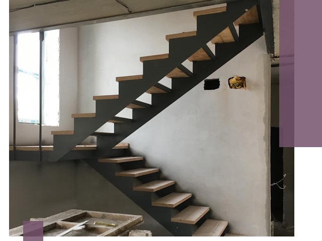 Изготовление лестниц на металлокаркасе в Новотроицке от производителя