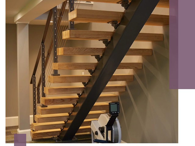 Лестницы на монокосоурах под ключ в Новотроицке - изготовление и монтаж