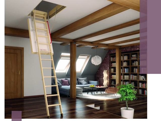 Чердачные лестницы под ключ в Новотроицке: изготовление и монтаж