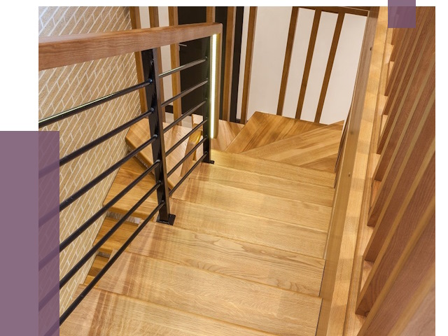 Лестницы из ясеня в Новотроицке под ключ от 10259 руб. 