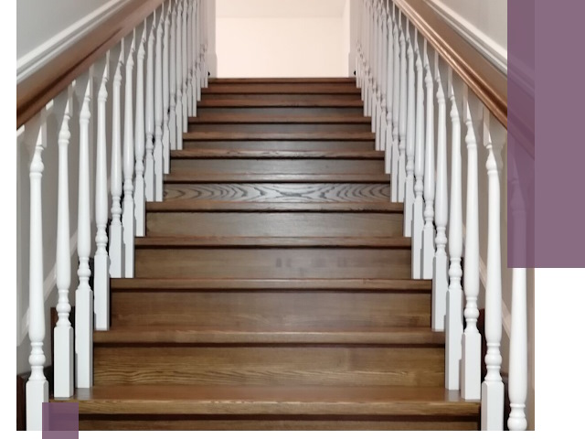 Лестницы из ясеня на заказ в Новотроицке — изготовление и монтаж