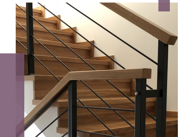 Обшивка металлической лестницы деревом в Новотроицке от 4449 руб. 