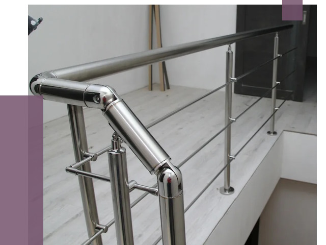 Перила из нержавеющей стали в Новотроицке от 9212 руб. под ключ | ПРОЛЁТ-Нвт