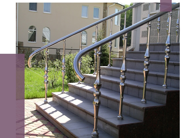 Перила для крыльца в Новотроицке от 10991 руб. — монтаж ПРОЛЁТ-Нвт