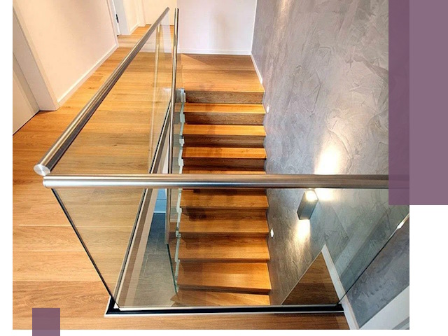 Перила для лестницы в доме — изготовление и монтаж в Новотроицке