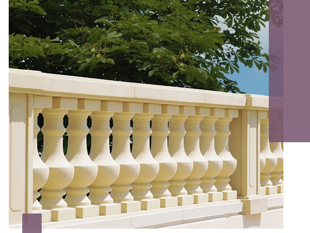 Установка балюстрады в Новотроицке: изготовление и монтаж под ключ