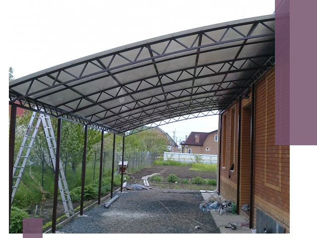 Профессиональный монтаж навесов под ключ в Новотроицке