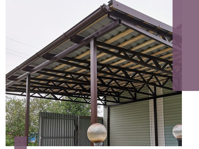 Навесы под ключ в Новотроицке: изготовление, монтаж и гарантия