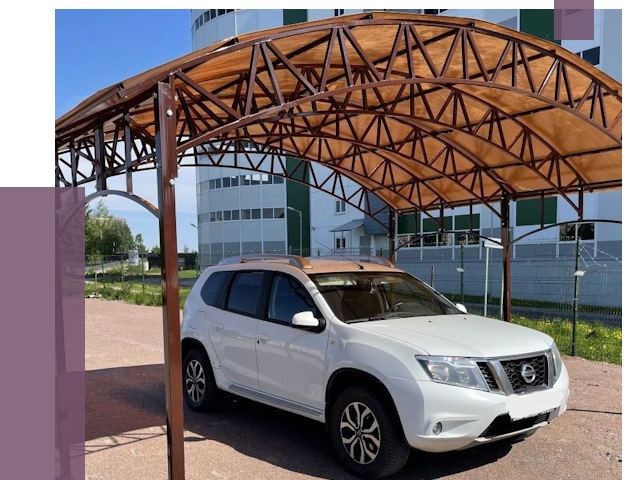 Недорогие навесы в Новотроицке от 43966 руб.  | ПРОЛЁТ-Нвт