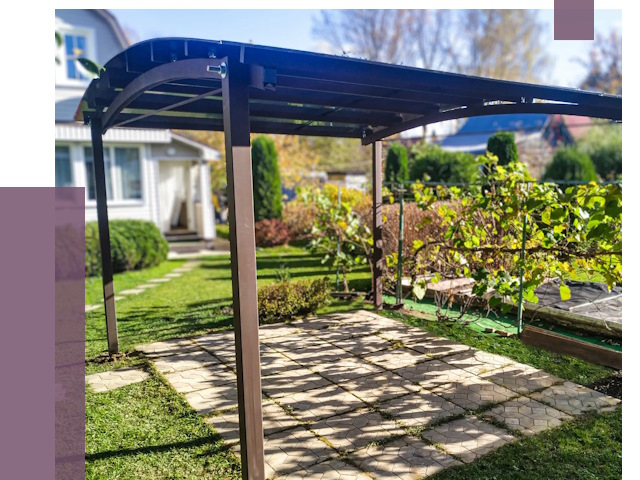 Навесы для дачи в Новотроицке от 13033 руб. под ключ — ПРОЛЁТ-Нвт