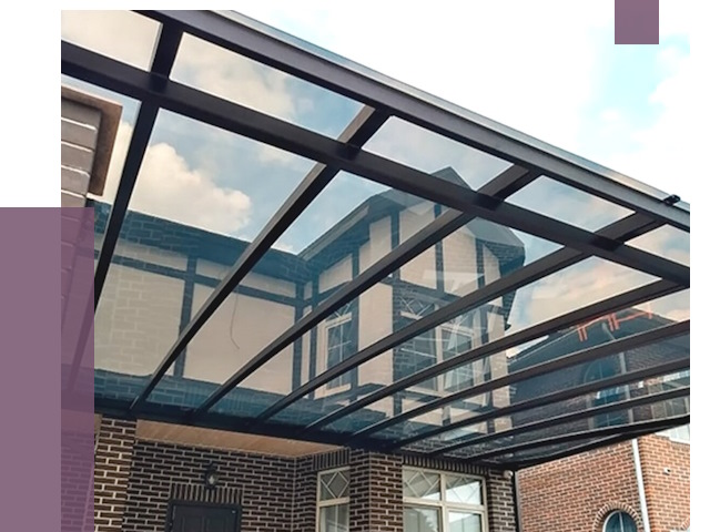 Навесы из поликарбоната в Новотроицке от 8814 руб. под ключ — ПРОЛЁТ-Нвт