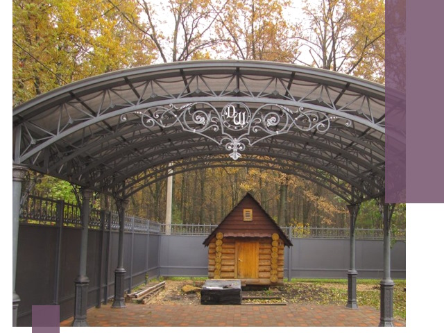 Кованые навесы премиум-класса под заказ в Новотроицке