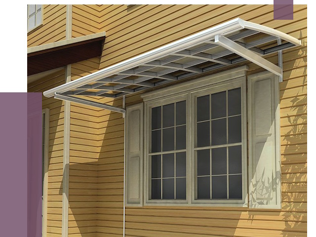 Козырьки над окнами в Новотроицке от 7799 руб. — монтаж, покупки | ПРОЛЁТ-Нвт