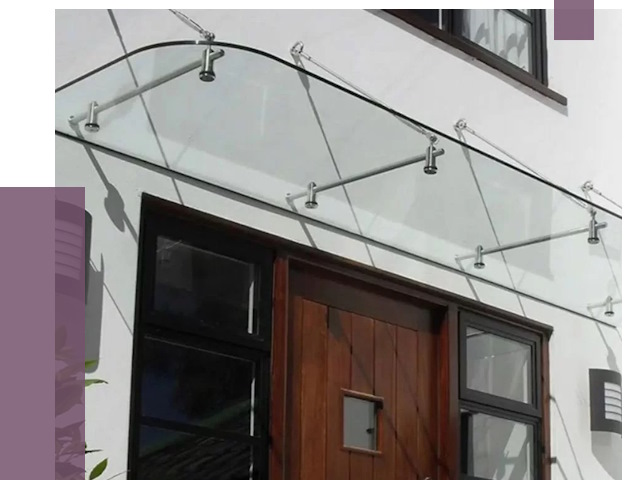 Стеклянные козырьки в Новотроицке от 19366 руб. | ПРОЛЁТ-Нвт