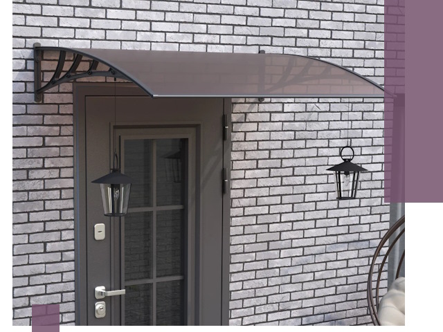 Недорогие козырьки и навесы под ключ в Новотроицке