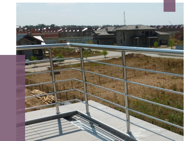 Парапеты из нержавеющей стали в Новотроицке от 8165 руб. за м² | ПРОЛЁТ-Нвт