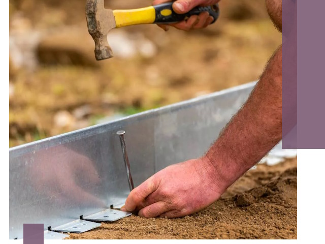 Монтаж металлических бордюров в Новотроицке быстро и качественно