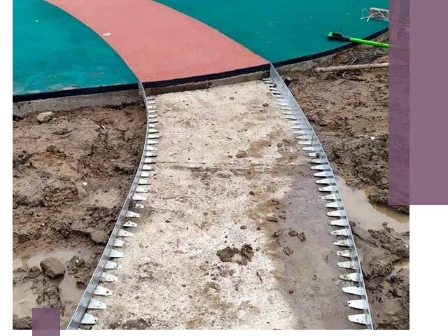 Металлические бордюры для дорожек в Новотроицке — монтаж и изготовление