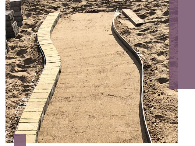 Металлические бордюры для тротуаров в Новотроицке — прочные и долговечные