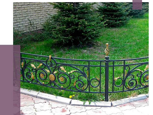 Кованые газонные ограждения в Новотроицке от 7799 руб. — ПРОЛЁТ-Нвт